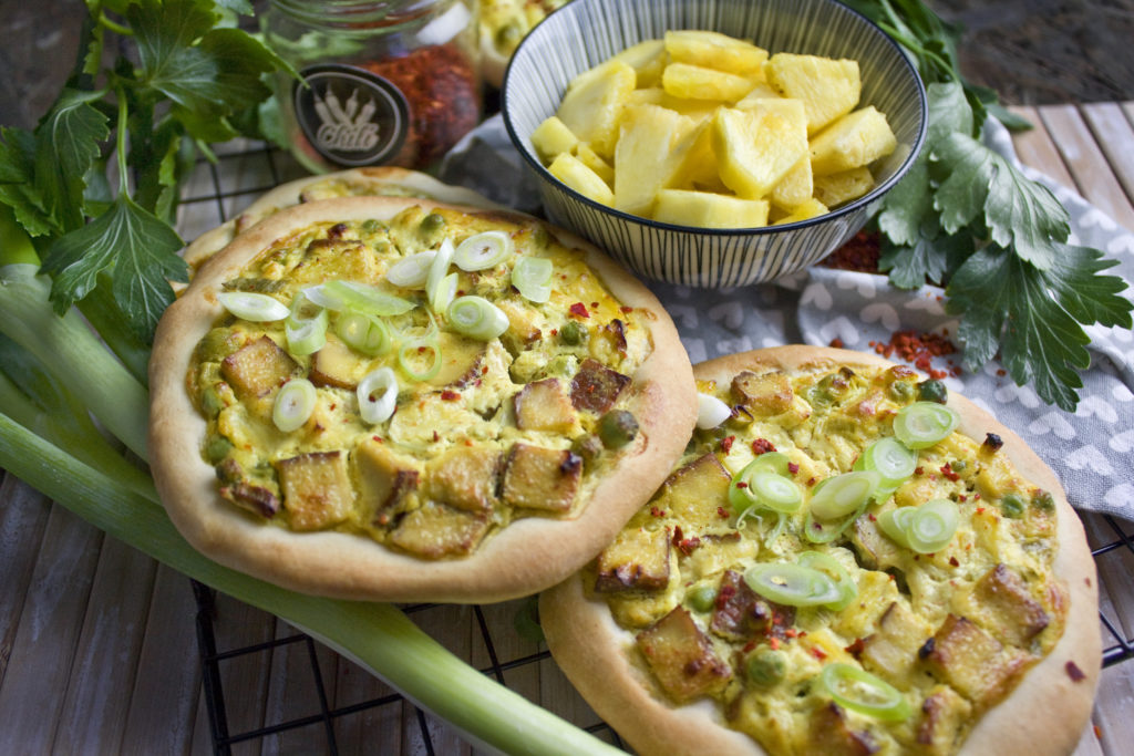 Tofu-Hawaii-Taler mit Räuchertofu | Toastenstein