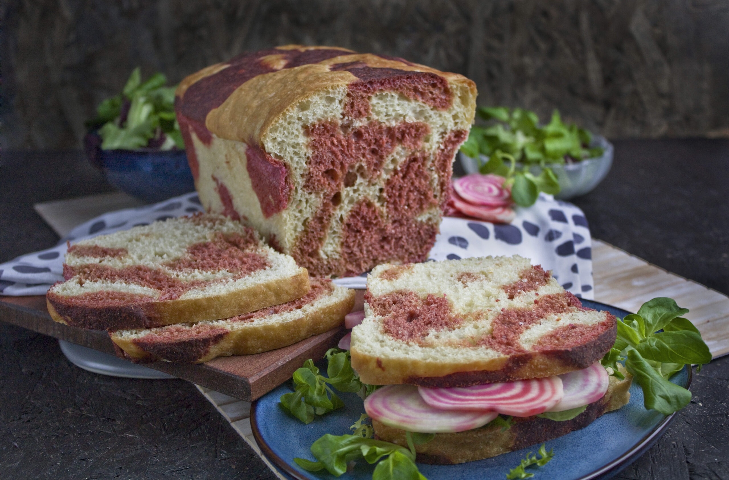 Frisches Fleckenbrot mit Roter Bete | Toastenstein