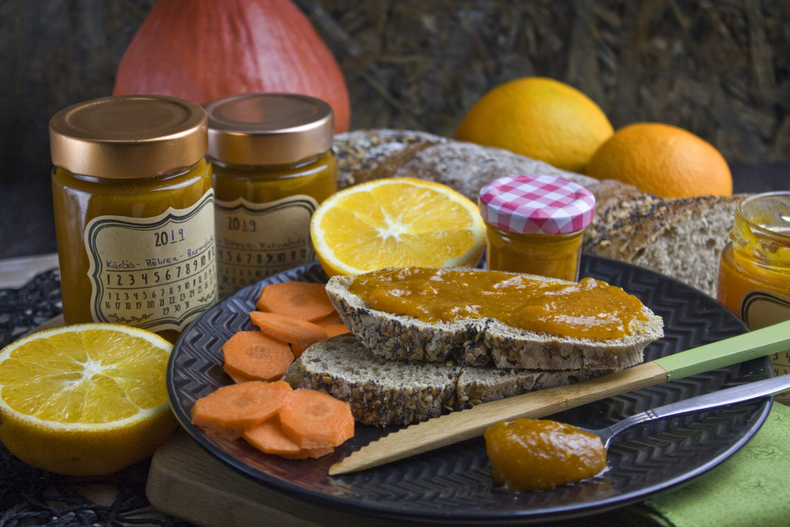 gewürzte Kürbis-Möhren-Marmelade | Toastenstein