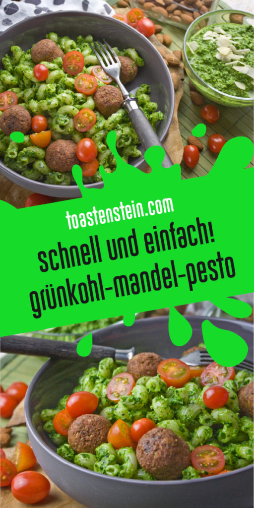 Schnell und einfach! – Grünkohl-Mandel-Pesto | Toastenstein