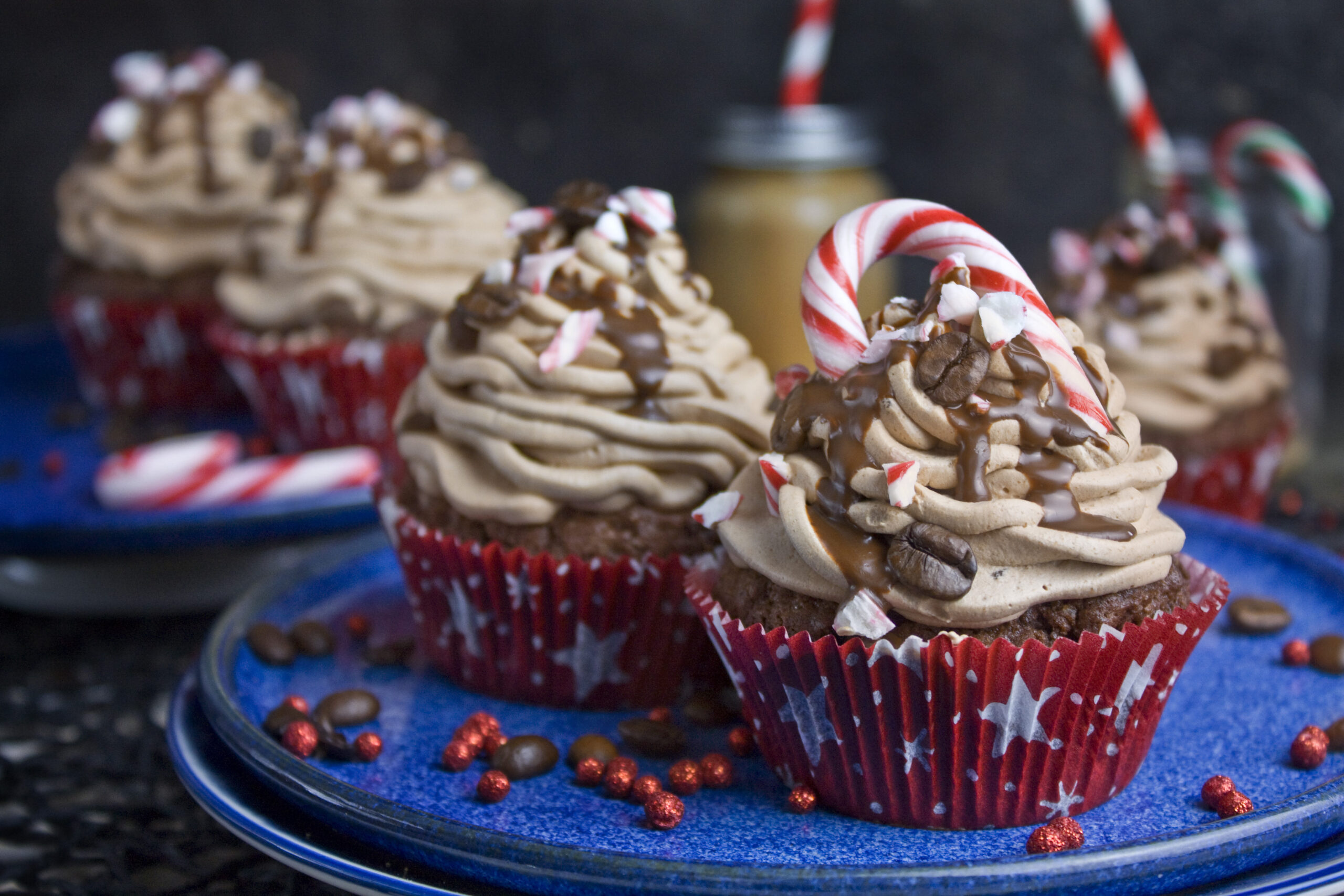 Schokoladige Mokka-Minz-Cupcakes | Toastenstein