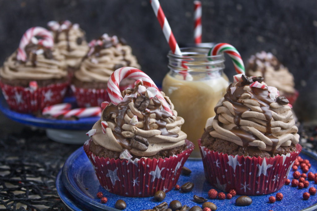 Schokoladige Mokka-Minz-Cupcakes | Toastenstein