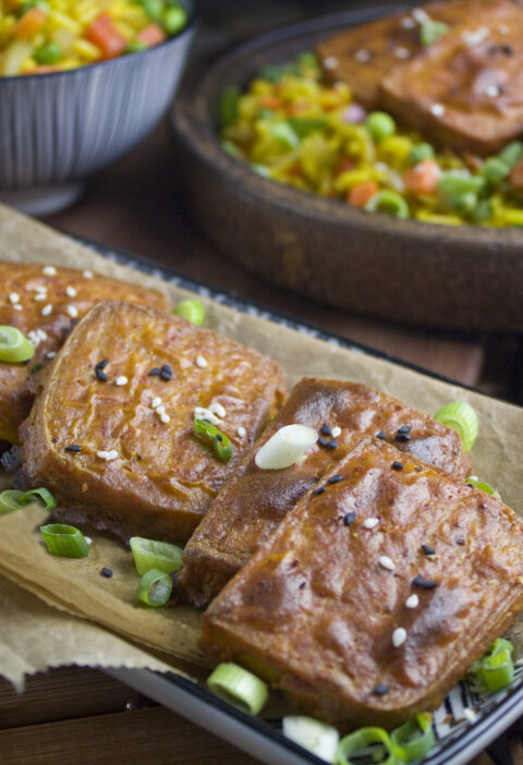 Gebackener Joghurt-Tofu – Indisch angehaucht! | Toastenstein