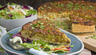 Porree-Pilz-Kuchen mit Kichererbsen | Toastenstein