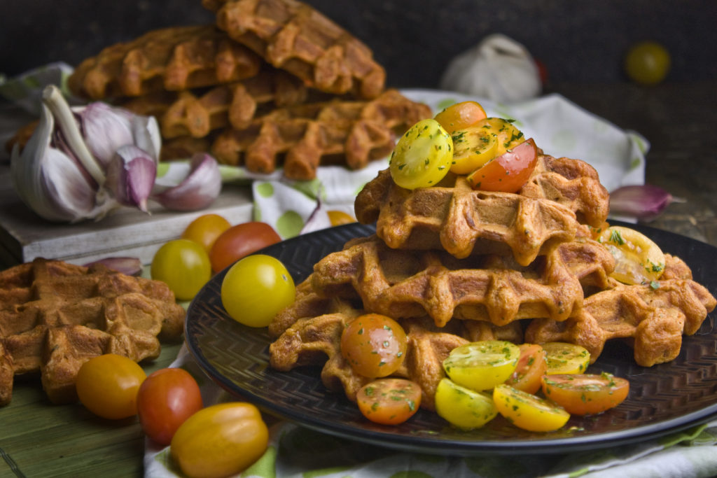 Tomaten-Knoblauch-Waffeln – Für echte Knobi Fans! | Toastenstein