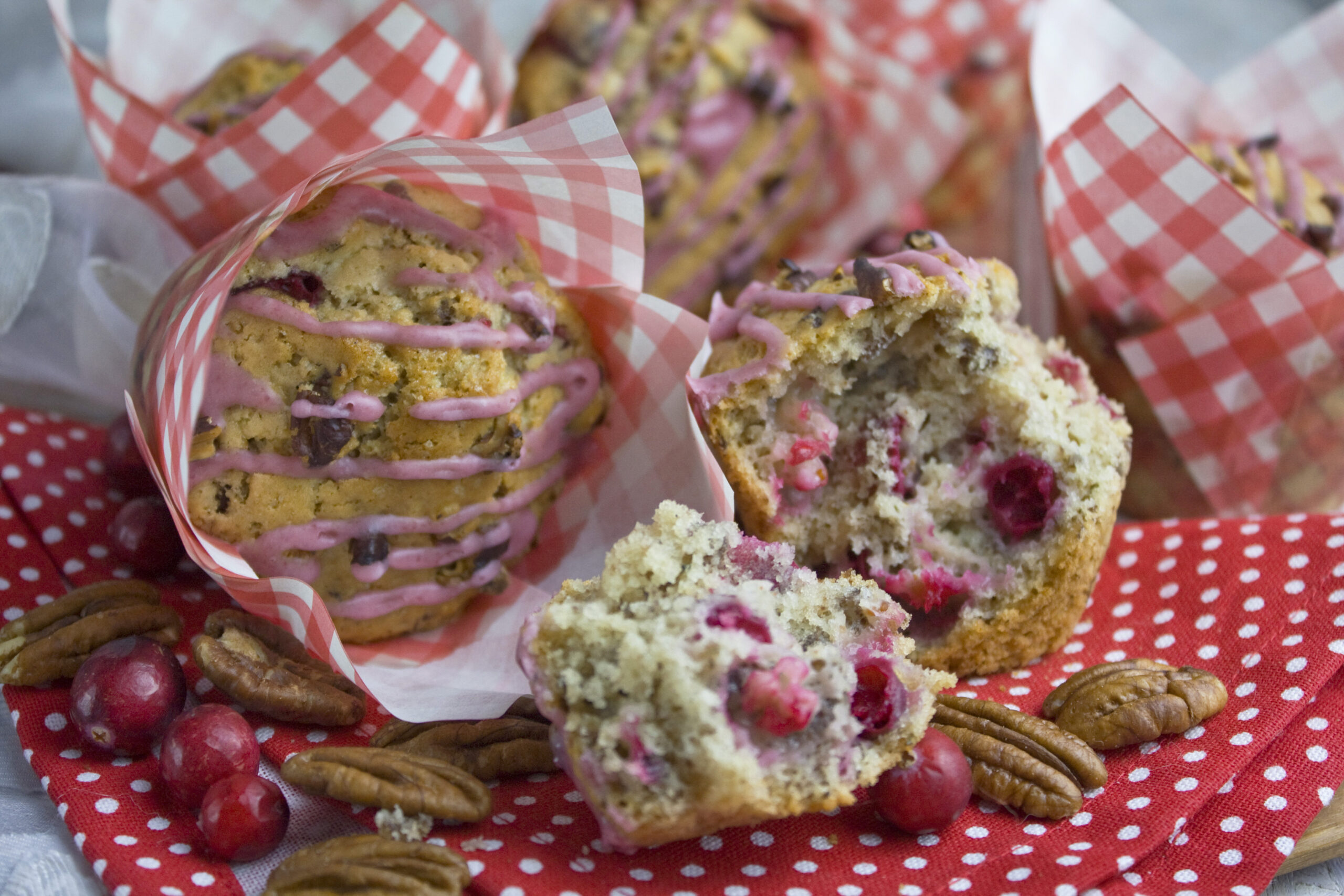 Pekannuss-Cranberry-Muffins | Toastenstein