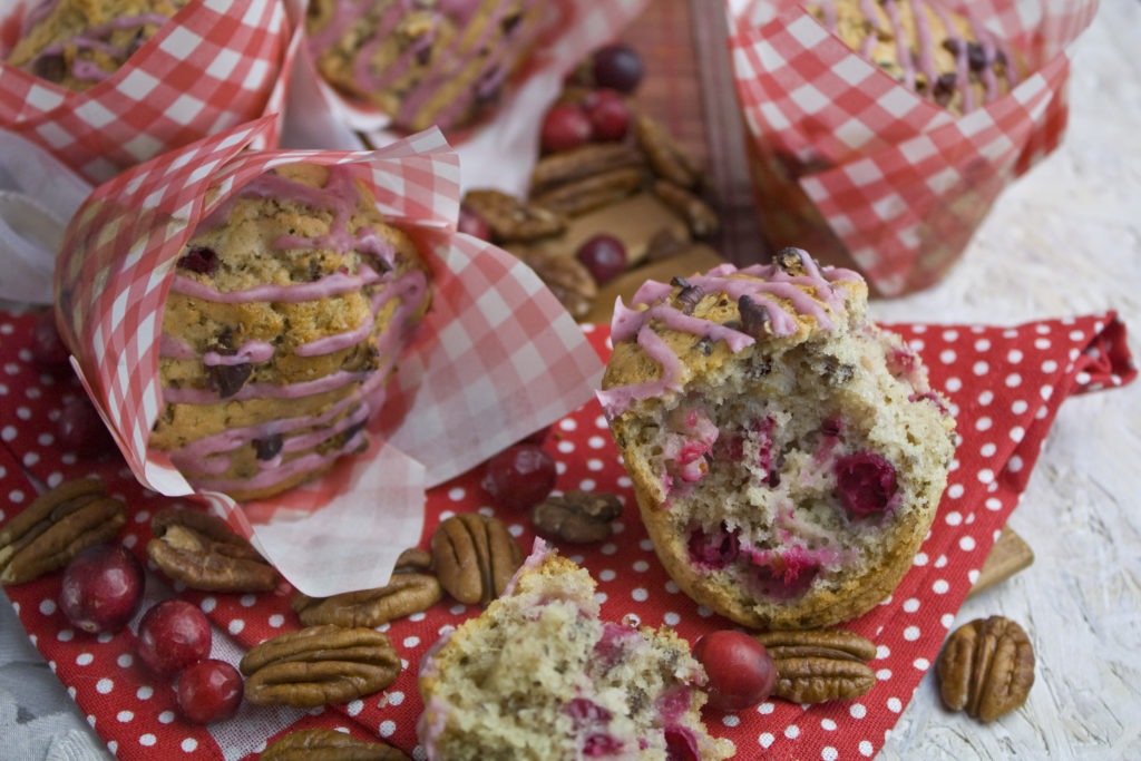 Saftige Pekannuss-Cranberry-Muffins - Toastenstein.com