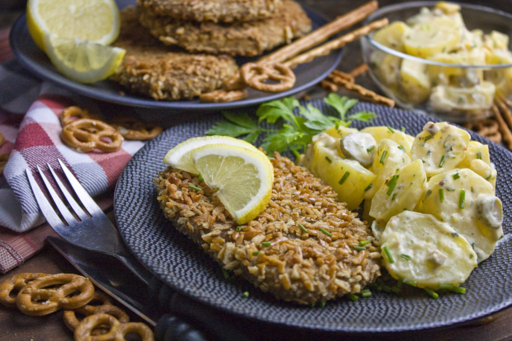 Salzstangen-Schnitzel aus Seitan [Frankenfood] | Toastenstein