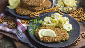 Salzstangen-Schnitzel aus Seitan [Frankefood] | Toastenstein