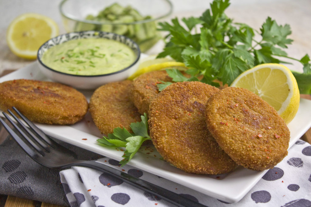 Kohlrabi-Schnitzel mit Kräuter-Aioli | Toastenstein