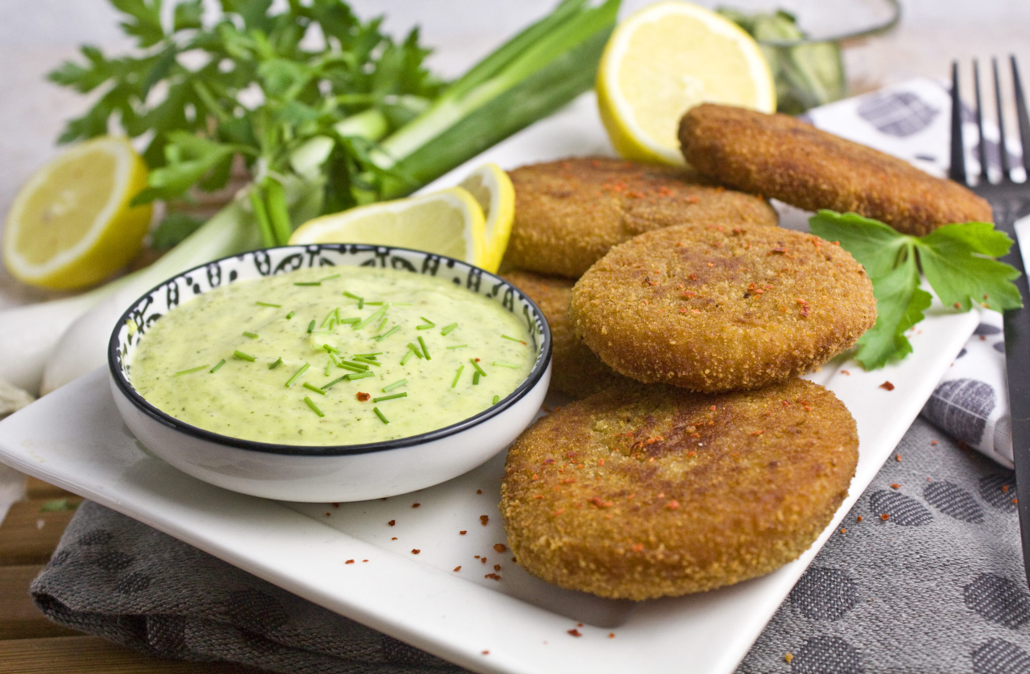 Kohlrabi-Schnitzel mit Kräuter-Aioli - Toastenstein.com