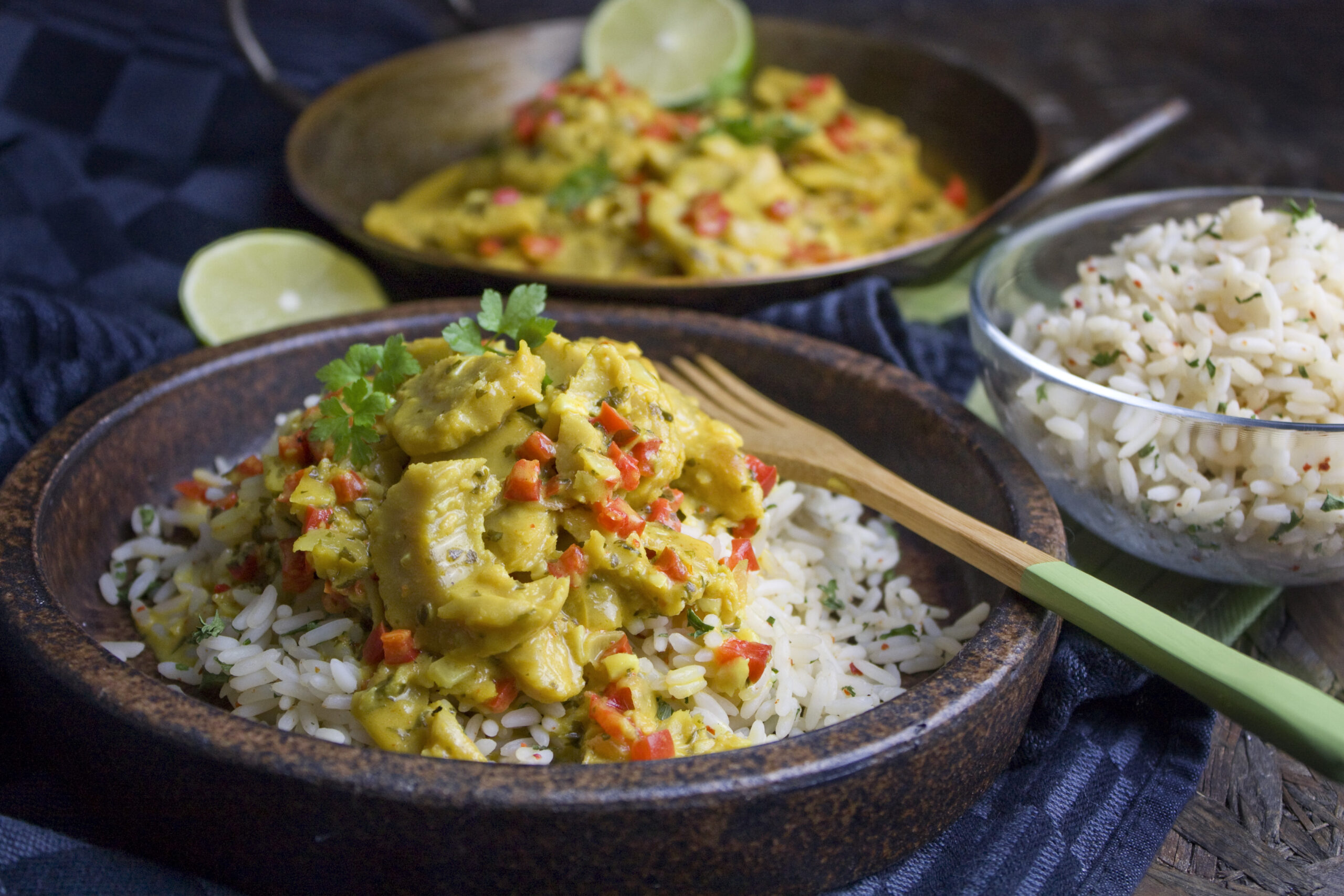 Veganes Kokos-Limetten-Hühnchen | Toastenstein.com