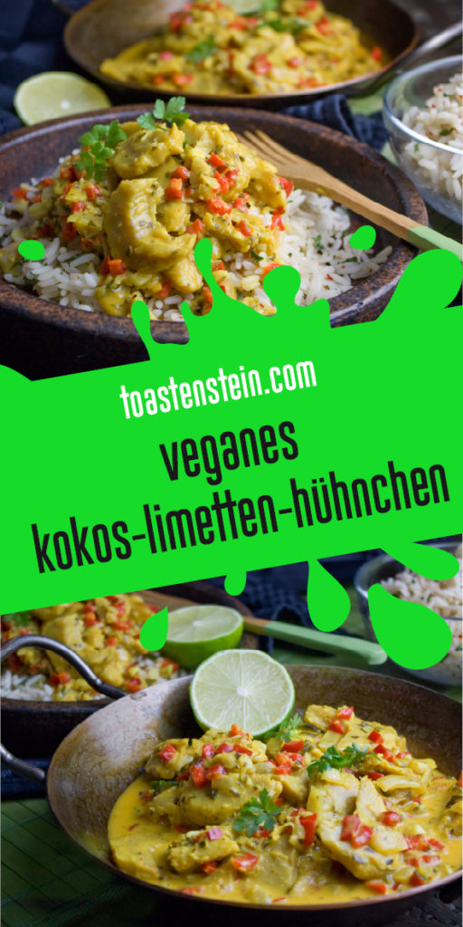 Veganes Kokos-Limetten-Hühnchen | Toastenstein
