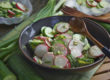 Schneller Gurken-Radieschen-Salat mit Wasabi-Dressing | Toastenstein