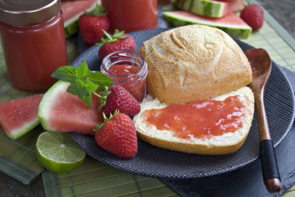 Erdbeer-Wassermelonen-Marmelade | Toastenstein Erdbeer-Wassermelonen-Marmelade | Toastenstein