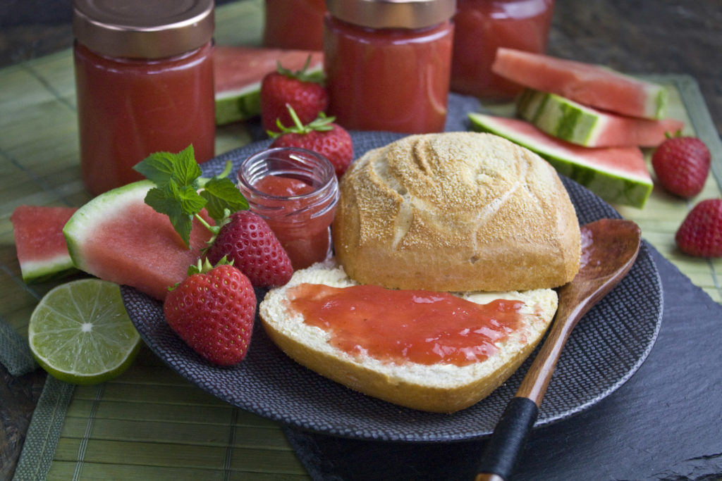 Erdbeer-Wassermelonen-Marmelade | Toastenstein