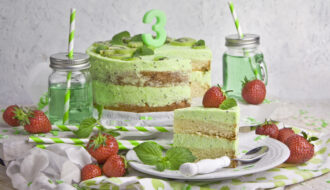 Kiwi-Melonen-Torte – Happy Birthday!