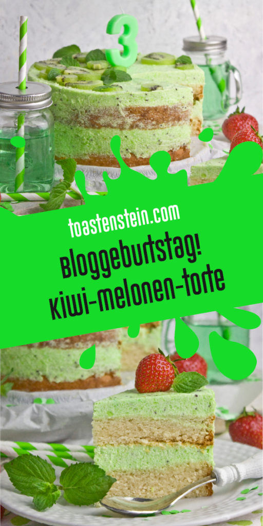 Kiwi-Melonen-Torte – Happy Birthday!