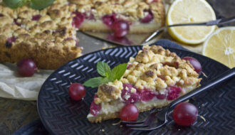 Stachelbeer-Streuselkuchen mit Pudding | Toastenstein