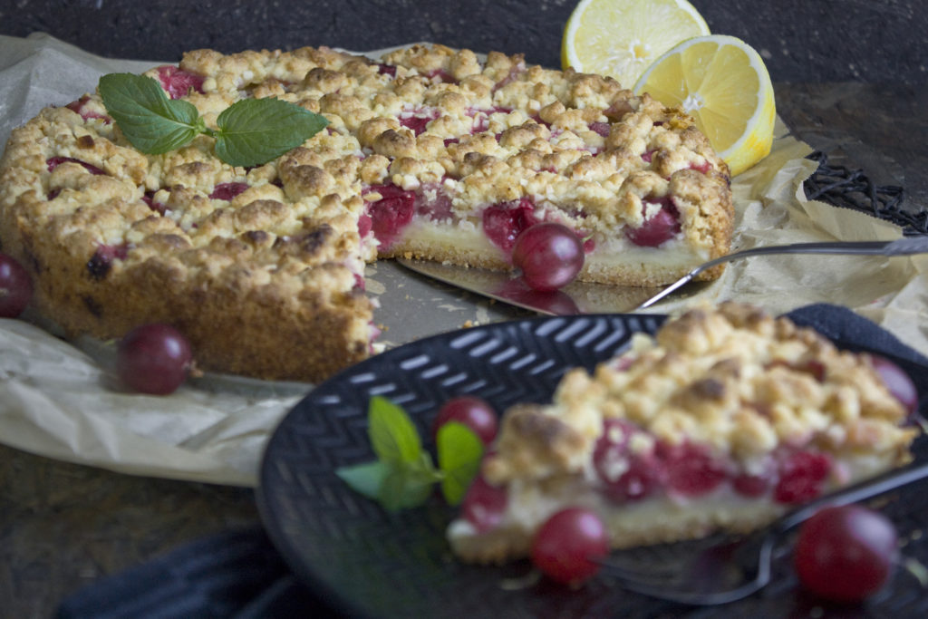 Stachelbeer-Streuselkuchen mit Pudding | Toastenstein