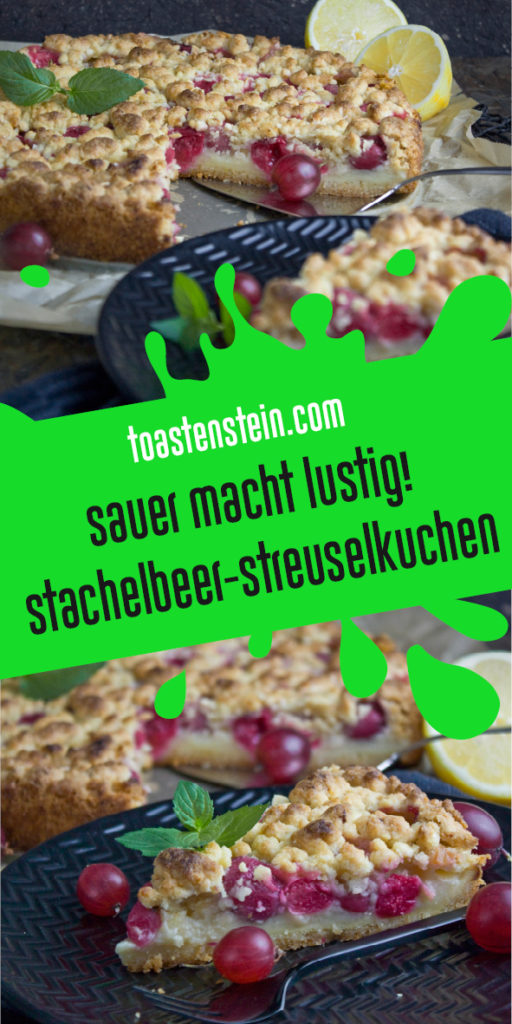 Stachelbeer-Streuselkuchen mit Pudding | Toastenstein