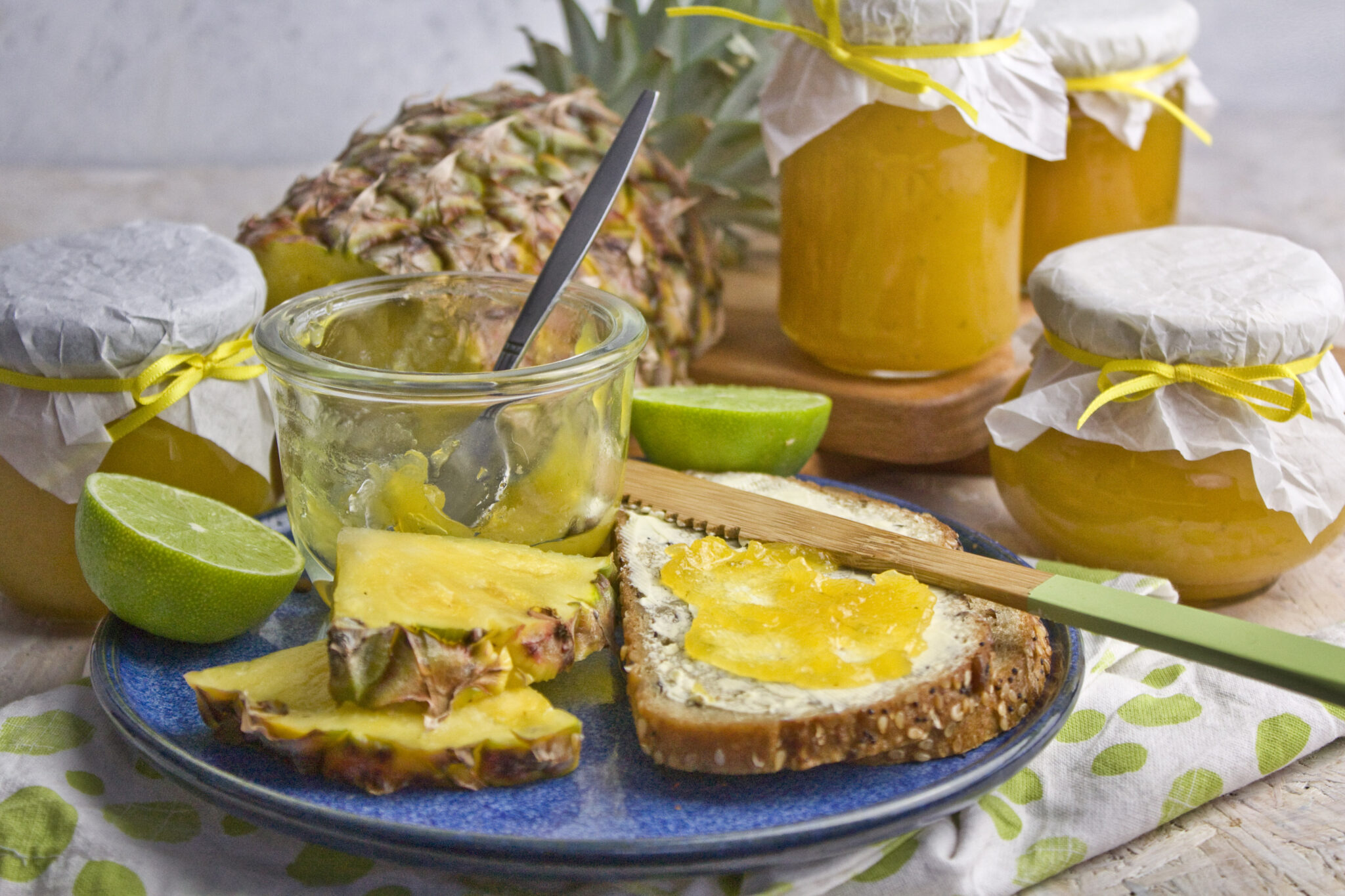 Ananas-Mango-Limetten-Marmelade - Tropi-Frutti! - Toastenstein.com