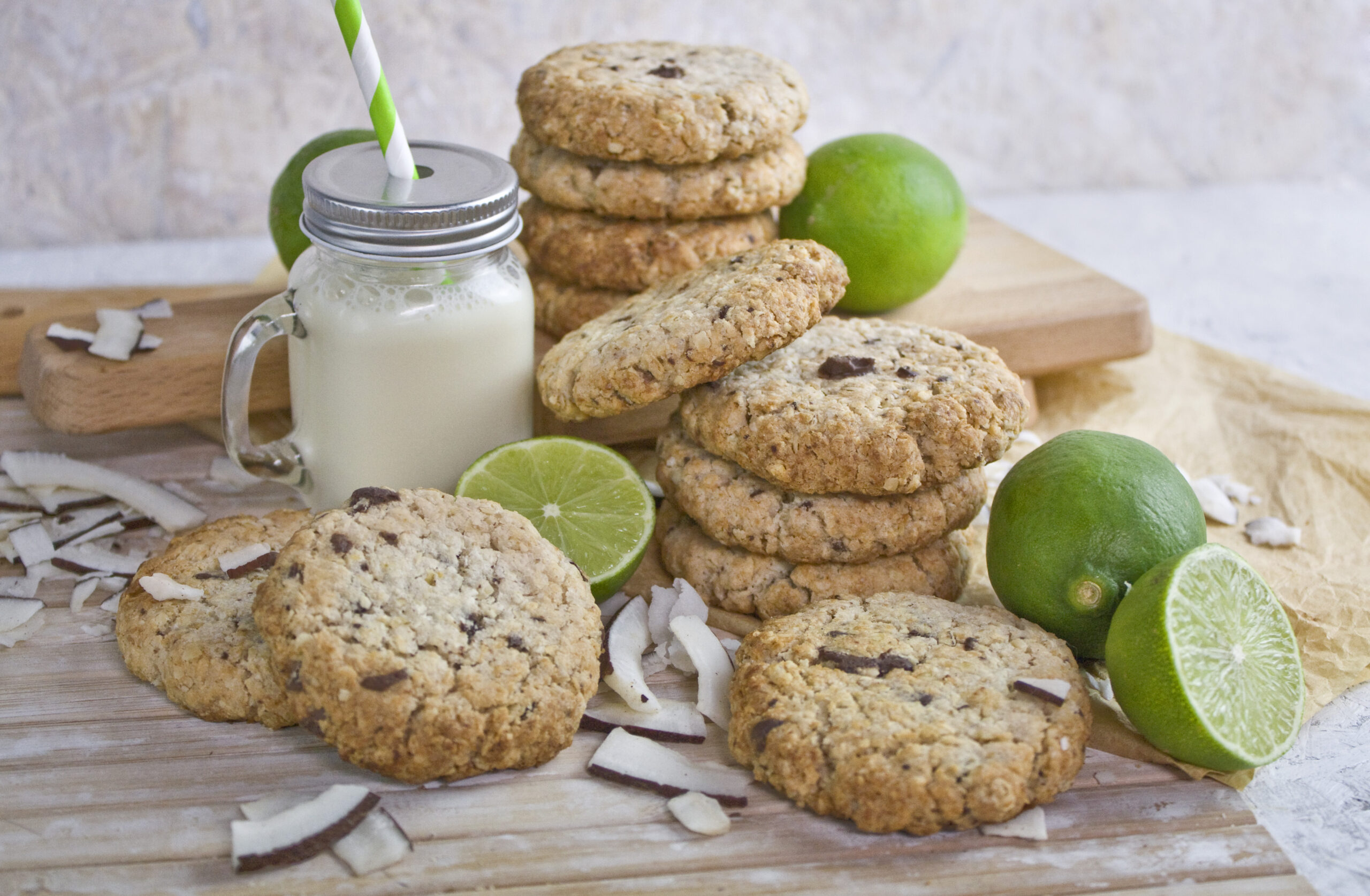 Copacabana-Crunch - Kokos-Limetten-Cookies | Toastenstein