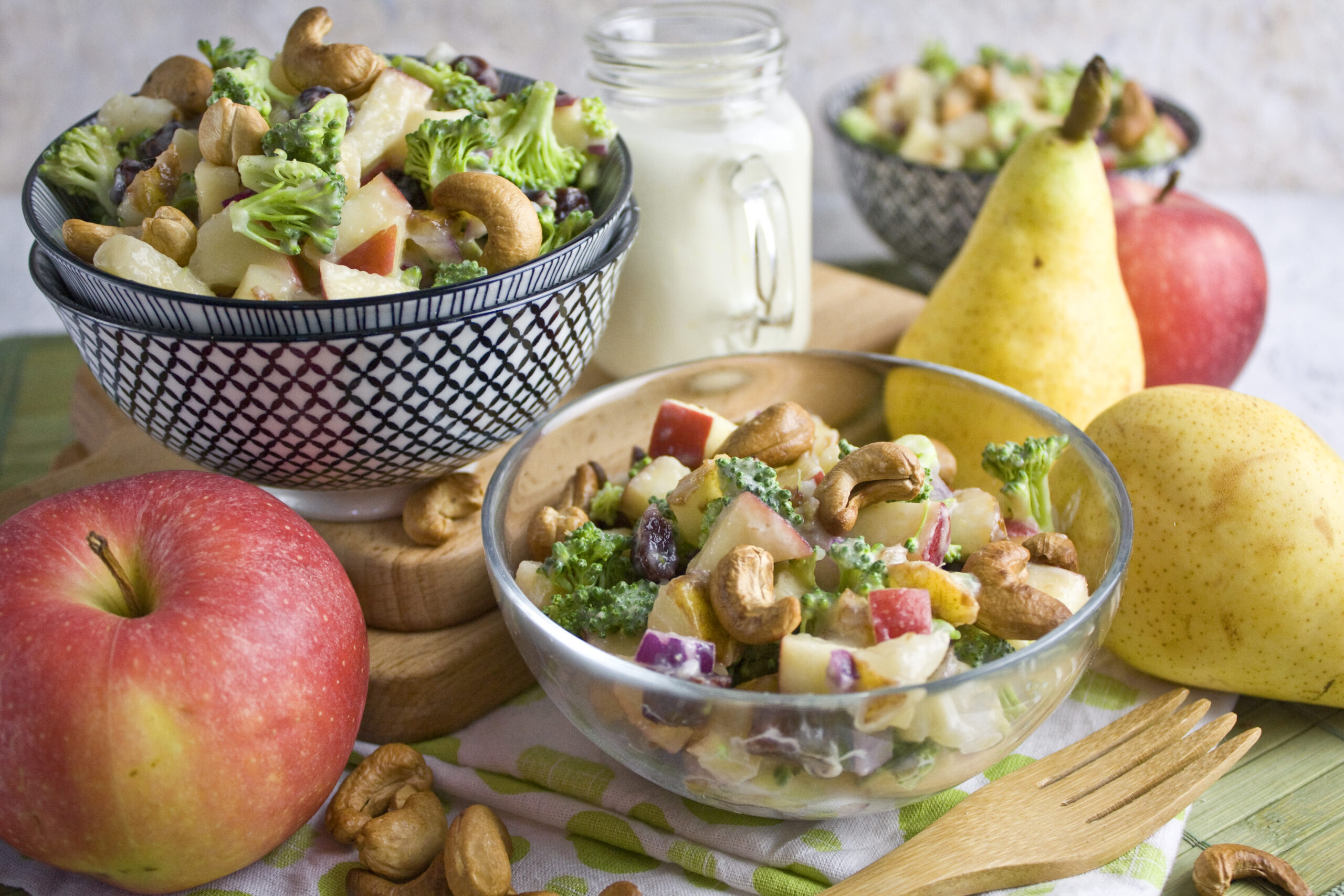 Brokkoli-Obstsalat mit Joghurt-Dressing | Toastenstein