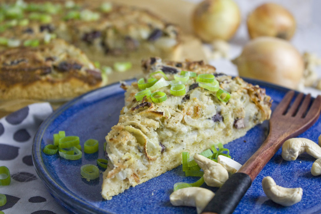 Fenchel-Zwiebel-Kuchen mit Kidney-Bohnen | Toastenstein