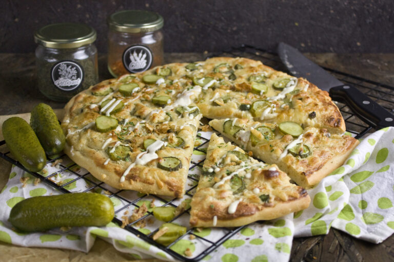 Knoblauch-Gurken-Pizza | Toastenstein