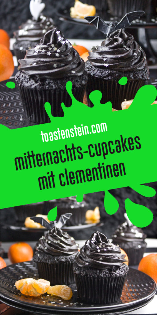 Mitternachts-Cupcakes mit Clementinen [Halloween Edition]