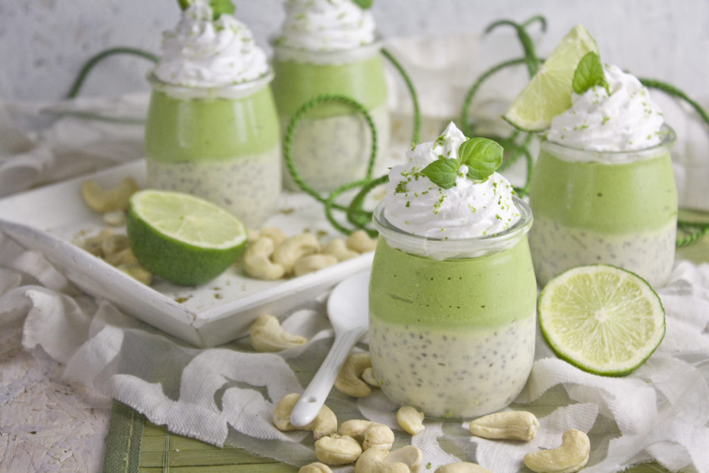 Limetten-Chia-Parfait mit Matcha-Creme | Toastenstein