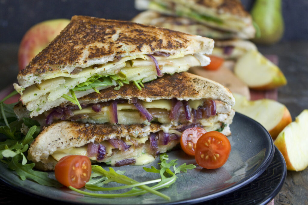 Apfel-Birnen-Grilled Cheese | Toastenstein