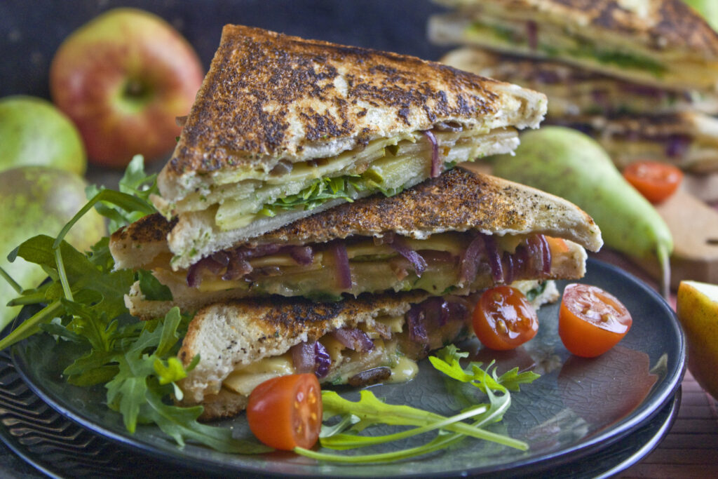 Apfel-Birnen-Grilled Cheese | Toastenstein