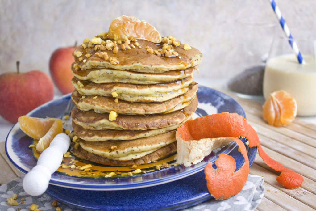 Clementinen-Mohn-Pancakes #pancakesunday | Toastenstein