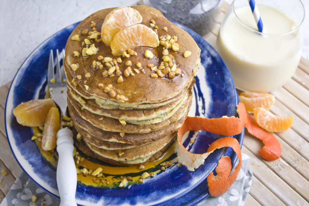 Clementinen-Mohn-Pancakes #pancakesunday | Toastenstein
