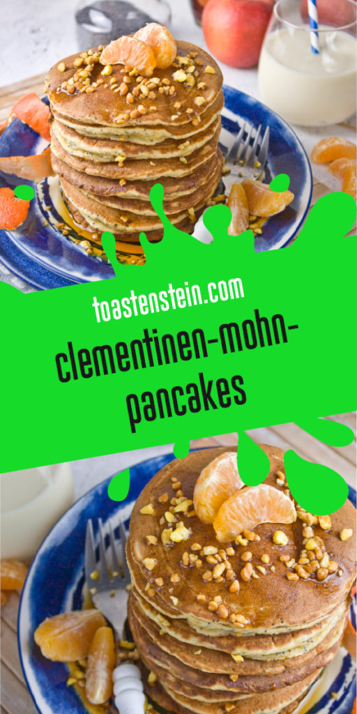 Clementinen-Mohn-Pancakes #pancakesunday | Toastenstein