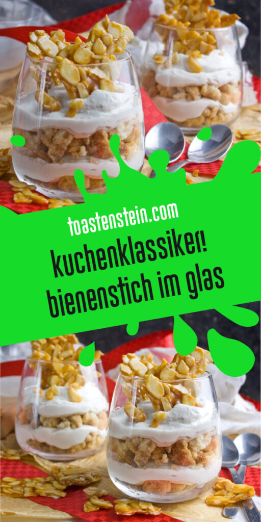 Bienenstich im Glas | Toastenstein