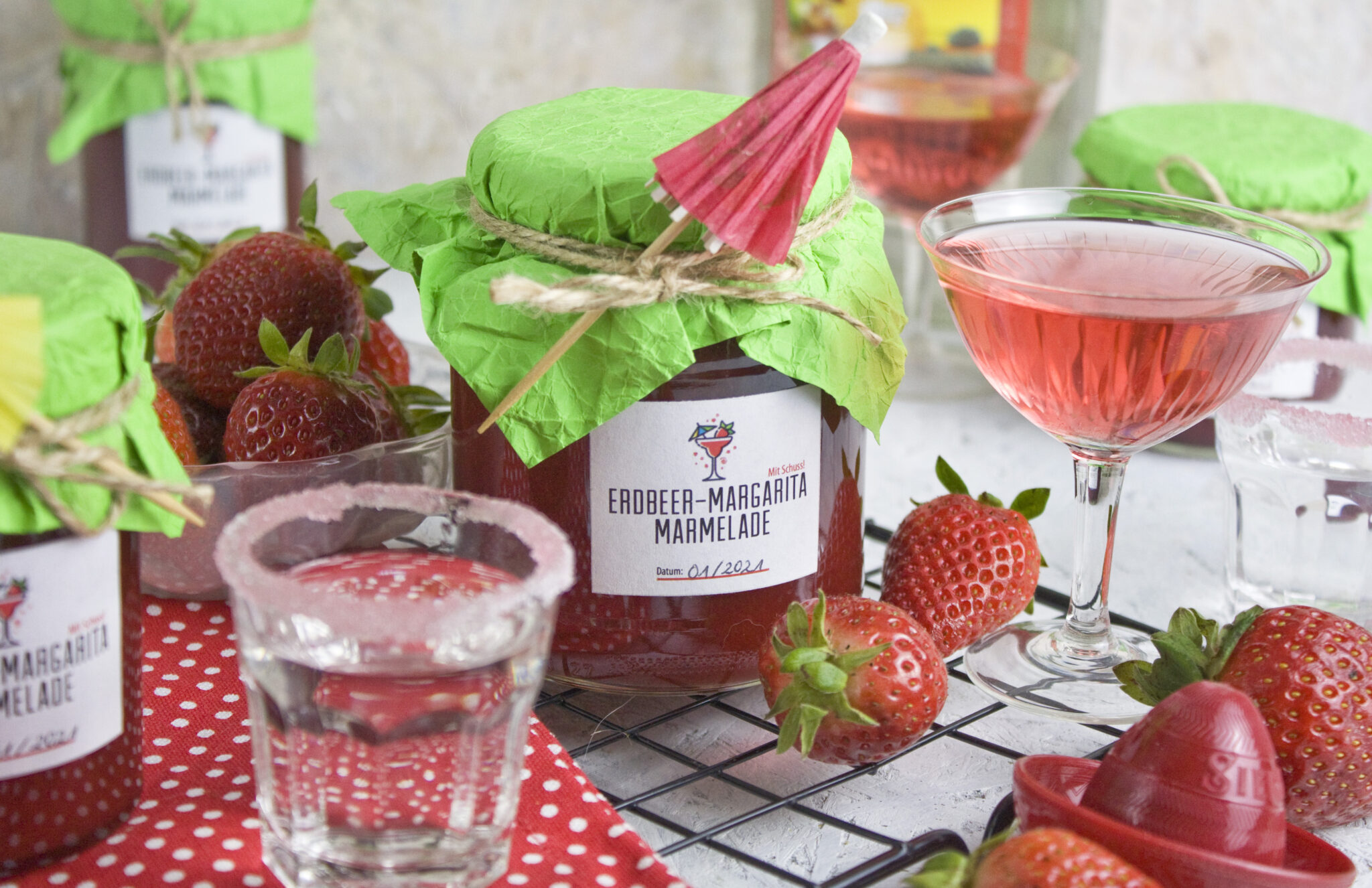 Erdbeer-Margarita-Marmelade mit Schuss - Toastenstein.com