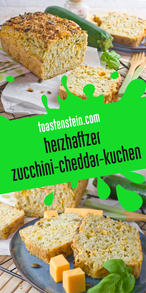 Herzhafter Zucchini-Cheddar-Kuchen | Toastenstein
