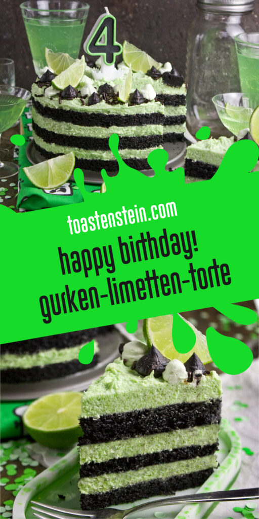 Gurken-Limetten-Torte - Happy Birthday! | Toastenstein