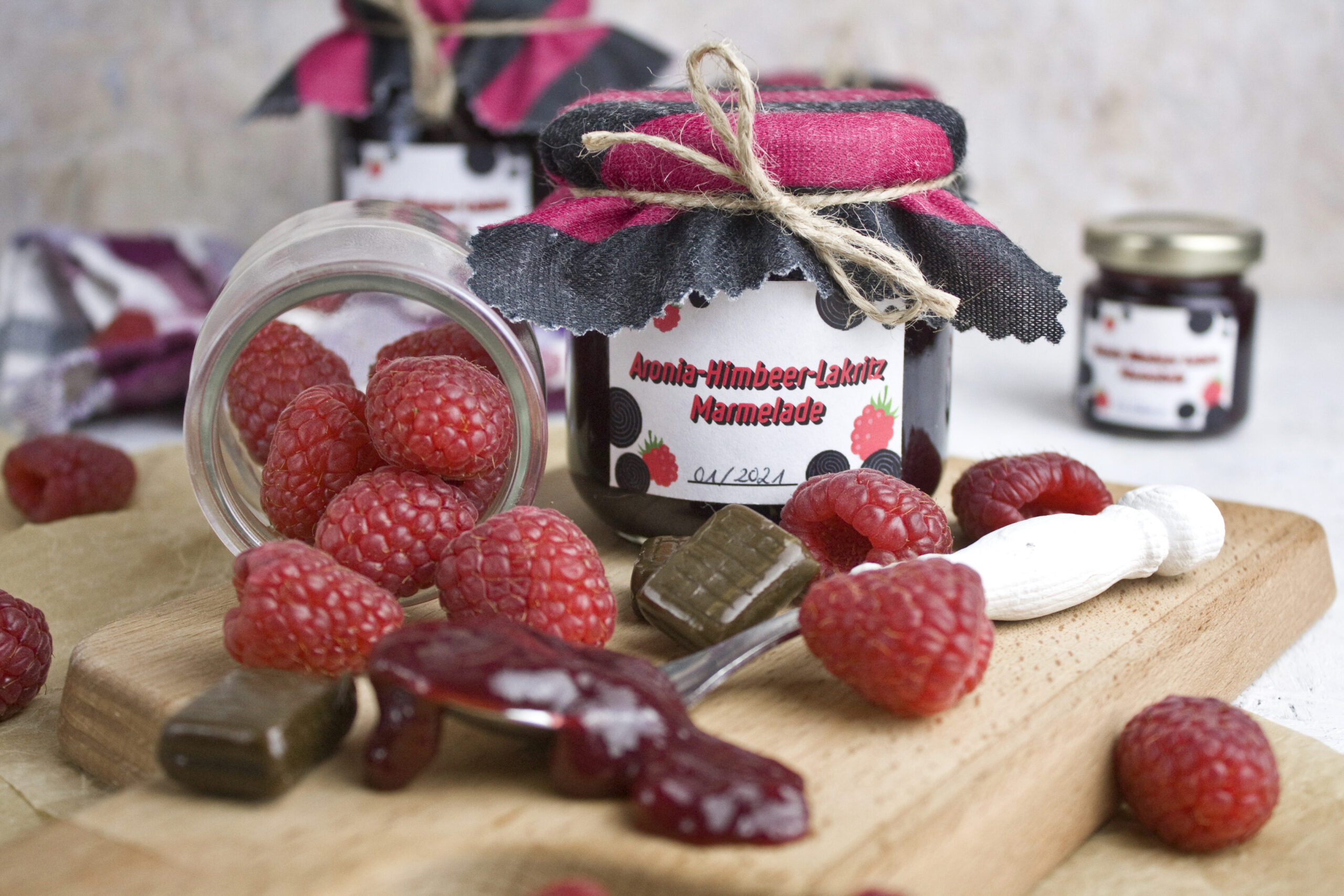 Aronia-Himbeer-Lakritz-Marmelade | Toastenstein