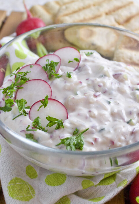 Radieschen-Tzatziki