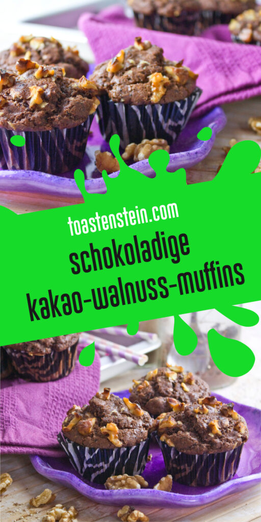 Frisch gebackene Kakao-Walnuss-Muffins | Toastenstein