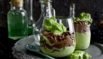 Waldmeister-Schoko-Dessert mit Joghurt | Toastenstein