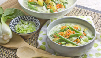 Grünes Bohnen-Kartoffel-Curry mit Pak Choi | Toastenstein