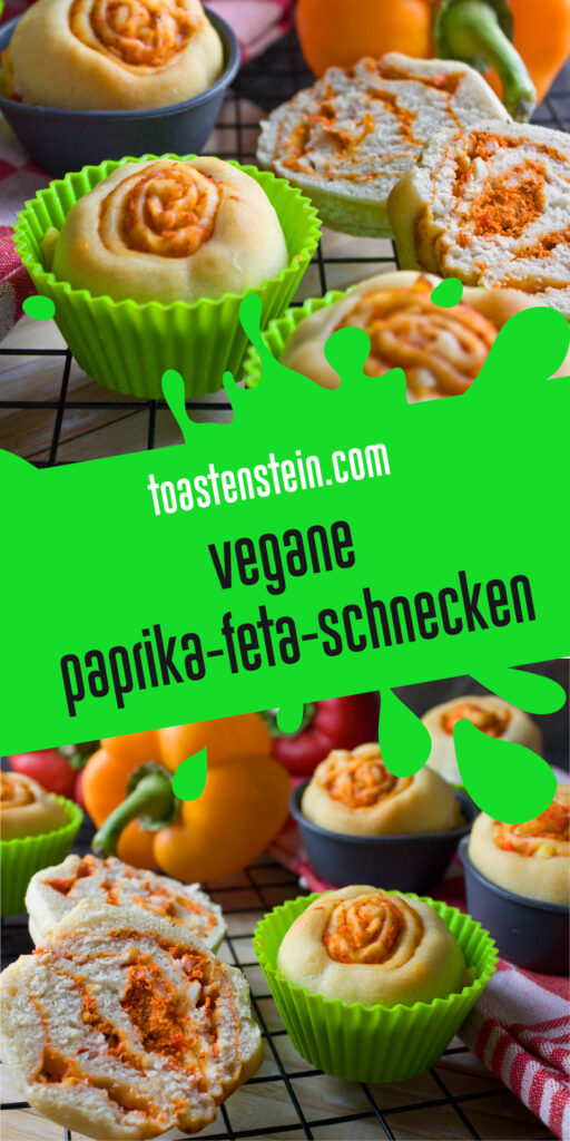 Vegane Paprika-Feta-Schnecken | Toastenstein