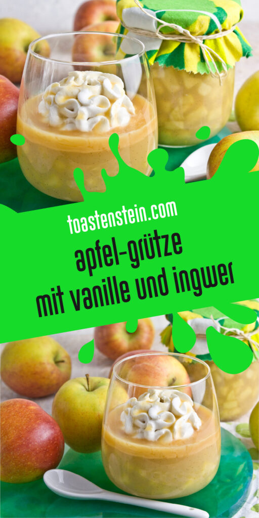 Apfel-Grütze mit Vanille und Ingwer