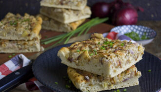 Apfel-Zwiebel-Kuchen vom Blech