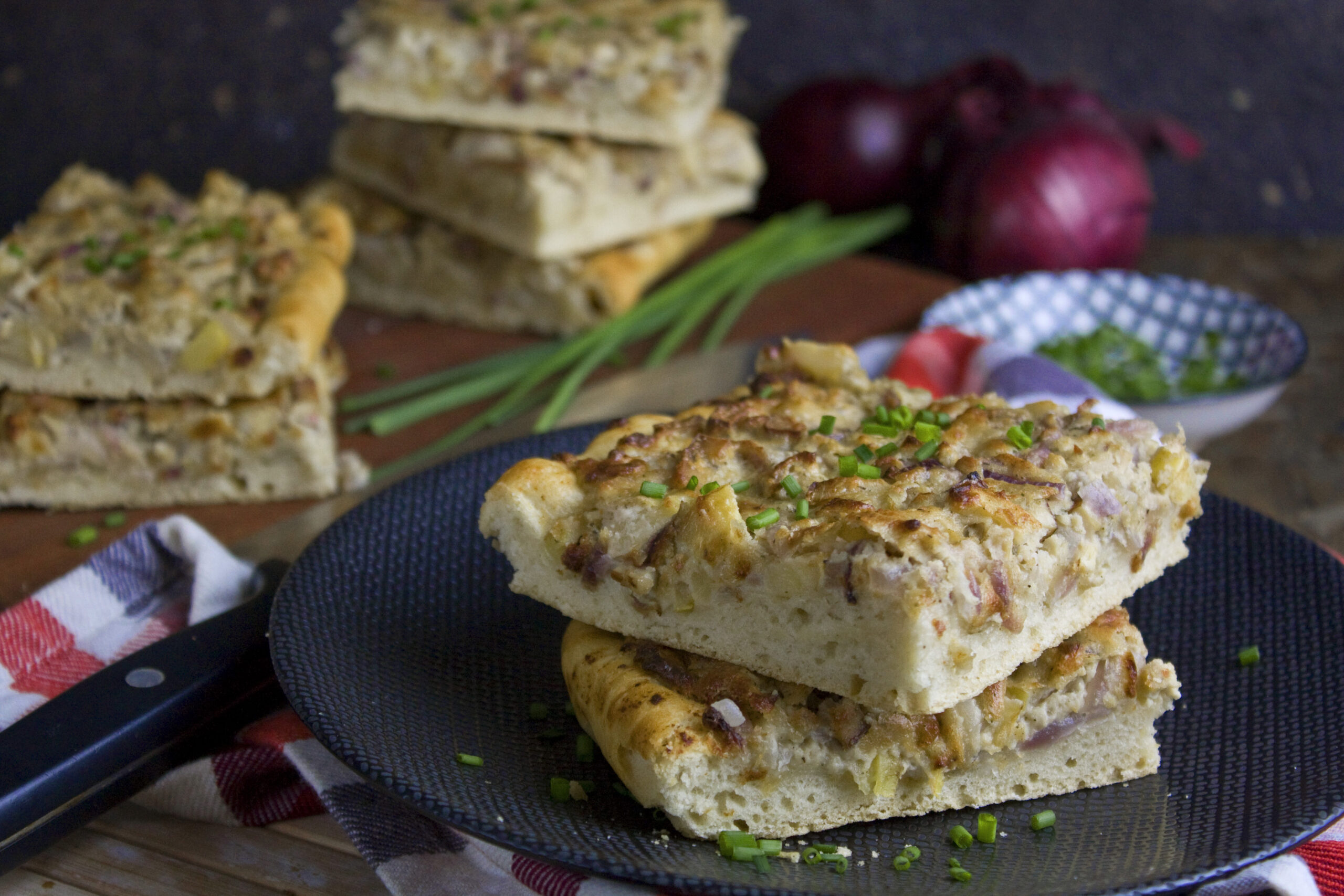 Apfel-Zwiebel-Kuchen vom Blech